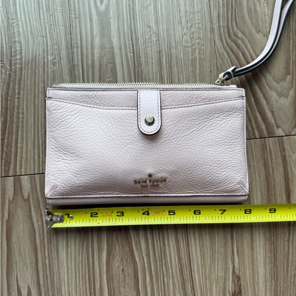 Kate Spade Blush Pink Leather Wristlet - Picture 8 of 9